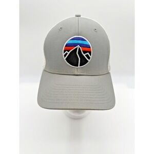 Patagonia Fitz Roy Emblem Midcrown Trucker Hat Cap Forge Grey Missing Size Tag